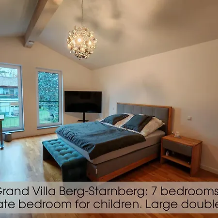 Villa Grand Berg-starnberg For Your Vacation, Sauna, Hamam, Swimming Pool, Billiards *